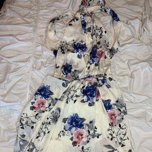 Floral halter dress